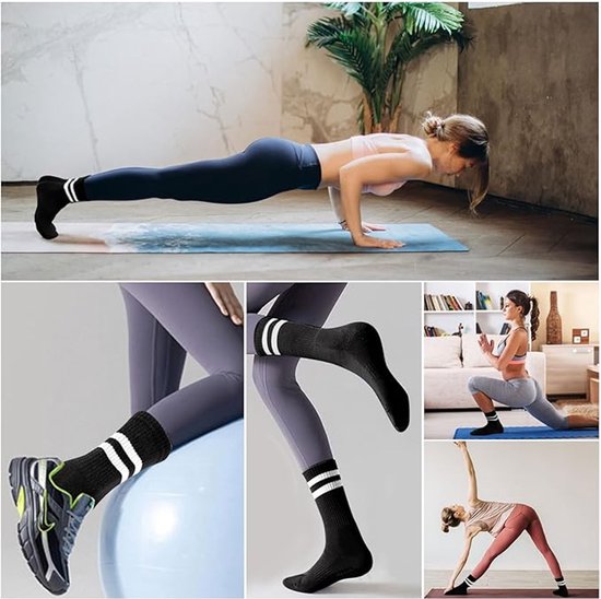 Antislip sokken dames zwart 3 paar