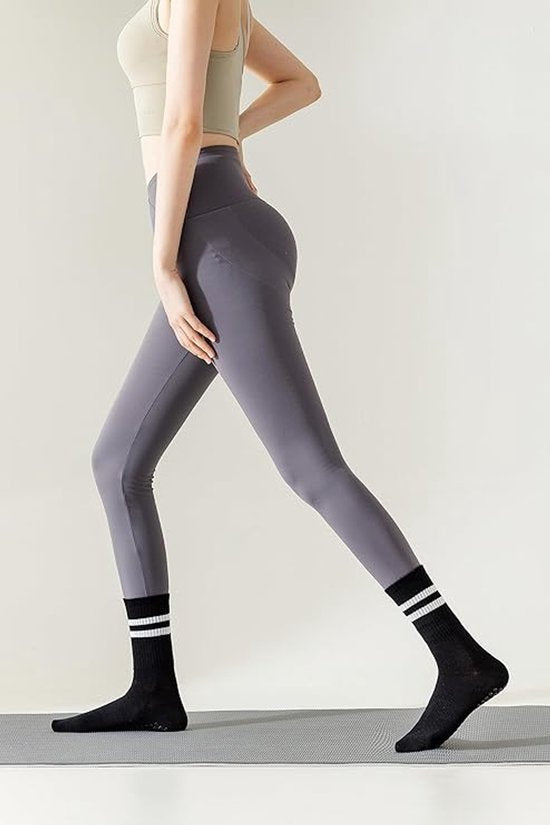 Antislip sokken dames zwart 3 paar