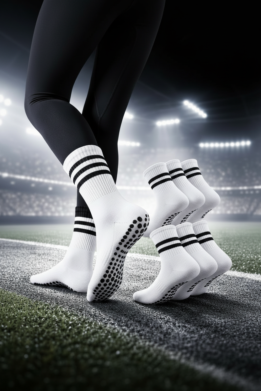 Antislip Sokken Dames - 3 Paar - Wit - Maat 35-40