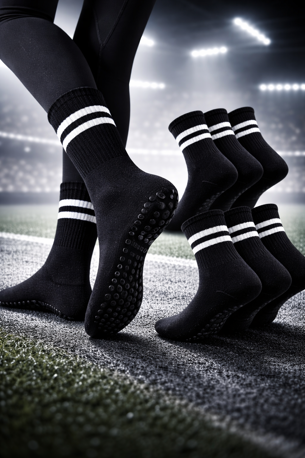 Antislip Sokken Dames - 3 Paar - Zwart - Maat 35-40