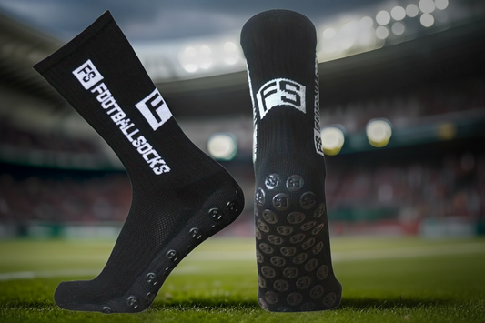 Gripsokken voetbal (zwart) – anti-blaren – maat 38-46